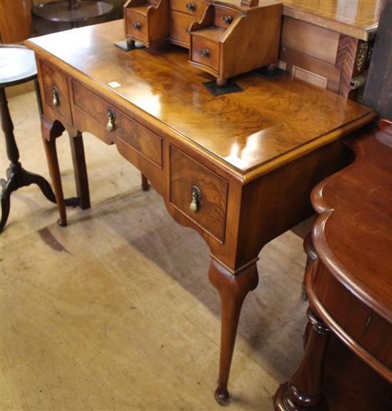 Walnut 3 drawer dressing table